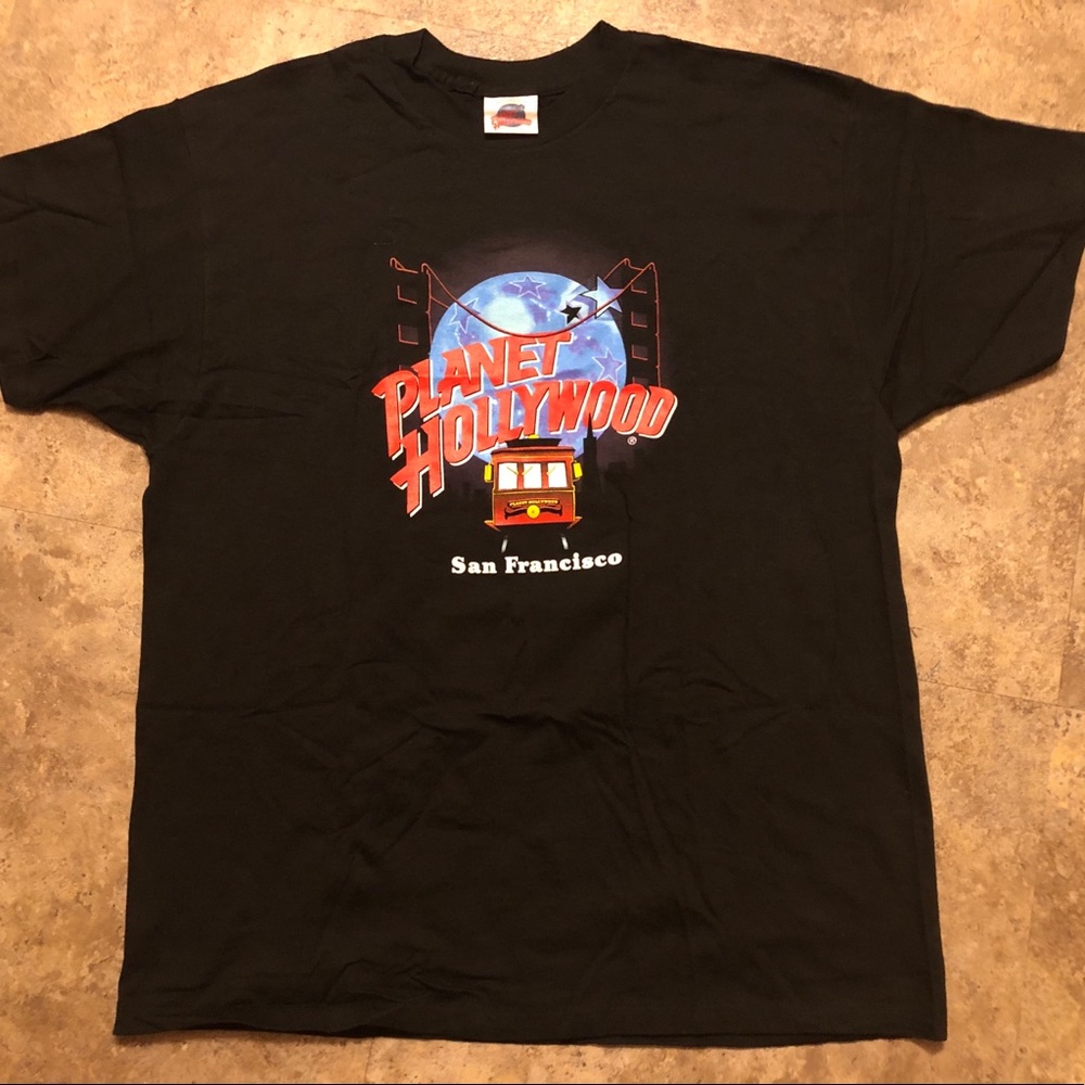 VINTAGE PLANET HOLLYWOOD SAN FRANCISCO T-SHIRT.
